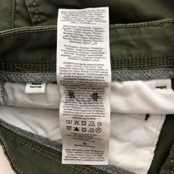 Shorts Jack & Jones Bowie Flat Front Chino Shorts Nautical Theme Green Size M. - Picture 12 of 13